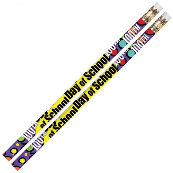 Musgrave Pencil Company 100th Day Of School Motivational Pencils, 12/pkg