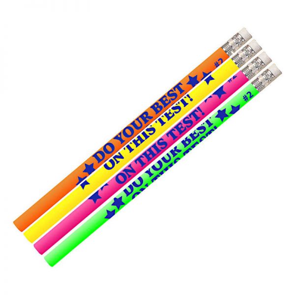 Musgrave Pencil Company Do Your Best On The Test Motivational Pencils, 12/pkg