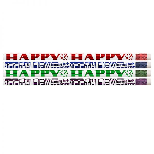 Musgrave Pencil Company Happy 100th Day Pencils, Pack of 12