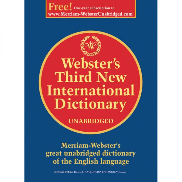 Merriam-Webster Webster's Third New International Dictionary, Unabridged; Hardcover