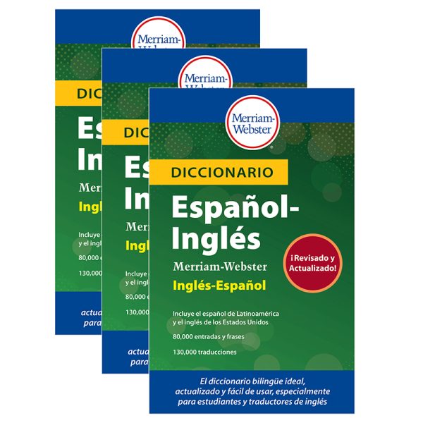Merriam-Webster Diccionario Espanol-ingles Merriam-Webster, Pack of 3