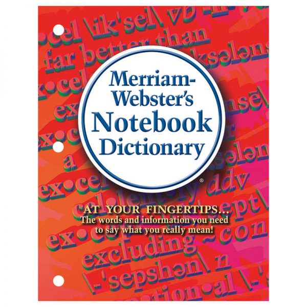 Merriam-Webster Notebook Dictionary, Pack of 3