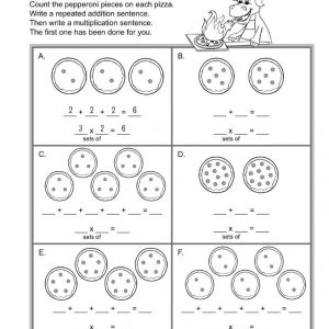 Math Practice Pages Grade 2 TEC61120 The Education Center sample Page73 – Plenty of Pepperoni