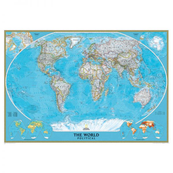 National Geographic World Classic Wall Map, Mural