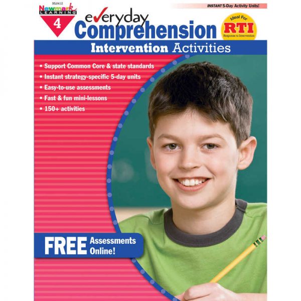 Newmark Learning Everyday Comprehension Intervention Activities Book, Grade 4