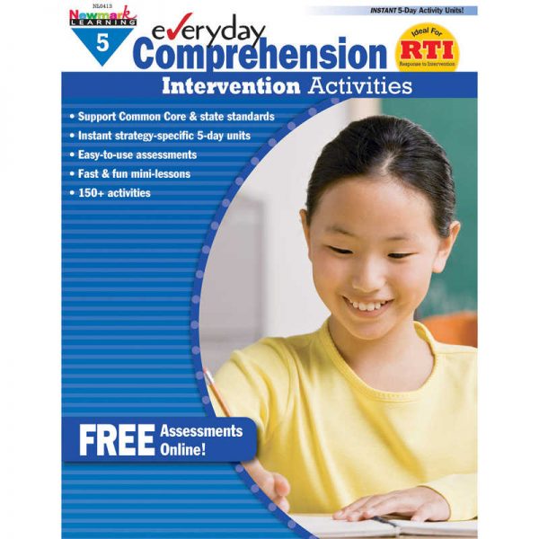 Newmark Learning Everyday Comprehension Intervention Activities Book, Grade 5