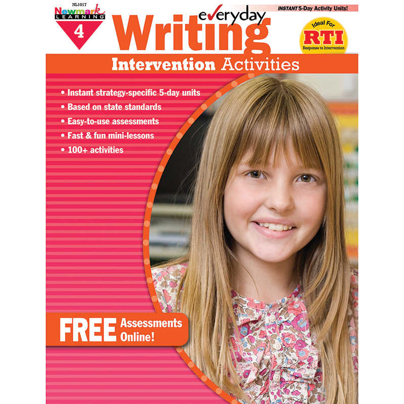 Newmark Learning Everyday Writing Intervention Activities, Grade 4