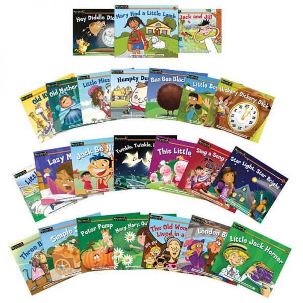 Newmark Learning Rising Readers Fiction Single-Copy Set, Volumes 2 and 3, Nursery Rhyme Tales, Set of 24