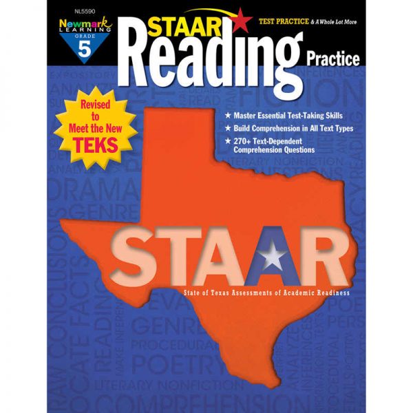 TeachersParadise Newmark Learning STAAR Reading Practice, Grade 5