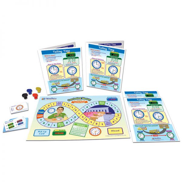 NewPath Learning Math Learning Centers, Telling Time, Grade 1-3