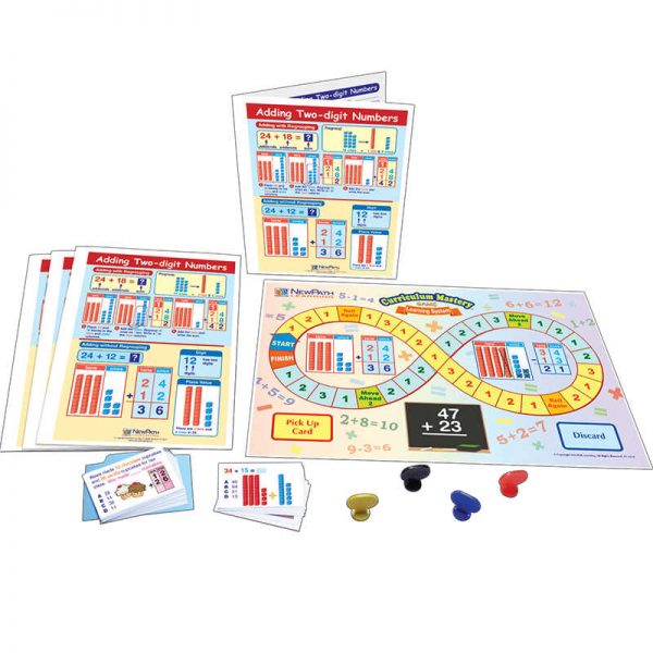 NewPath Learning Adding Two-digit Numbers Learning Center, Grades 1-2