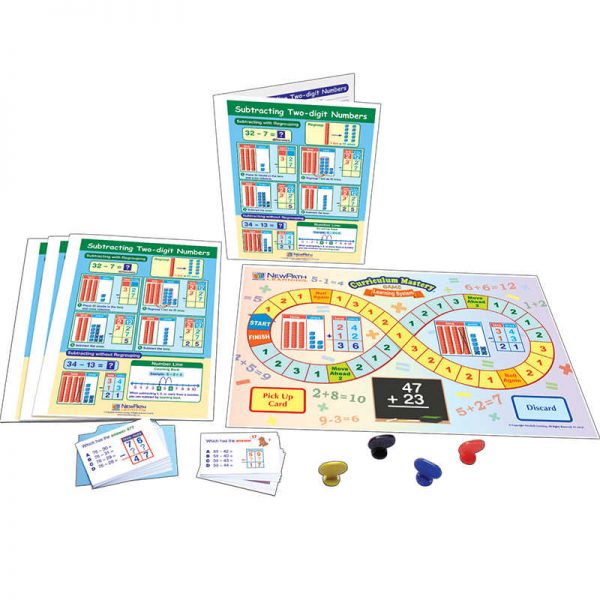 NewPath Learning Subtracting Two-digit Numbers Learning Center, Grades 1-2
