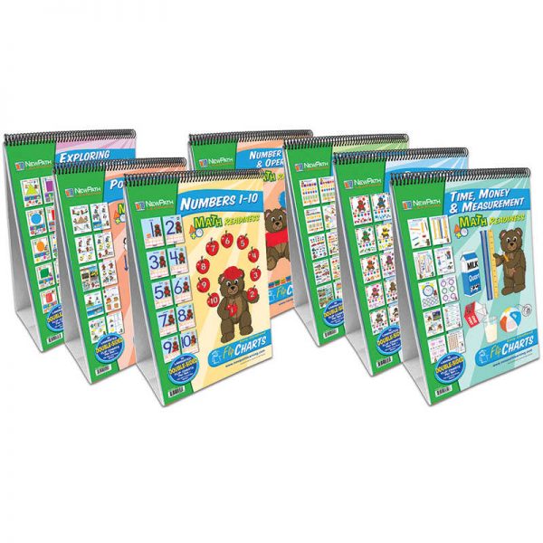 NewPath Learning Math Readiness Curriculum Mastery Flip Charts, Set of 7