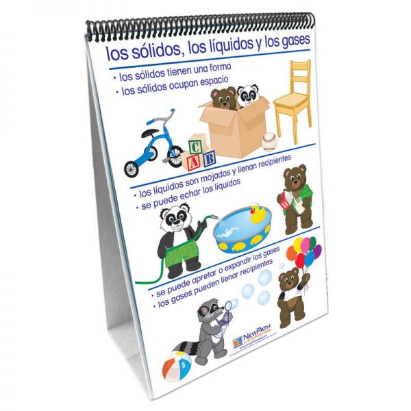 NewPath Learning Exploring Matter Curriculum Mastery Flip Chart Set, Age 5 to 8, Spanish