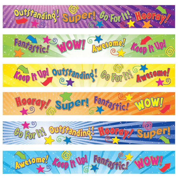 North Star Teacher Resources Arm Charms, Great Work!, 4" x 2-1/2", 72/pkg