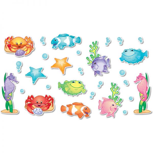 North Star Teacher Resources Bulletin Board Accents, Under the Sea, 136 Pieces Per Pack, 6 Packs