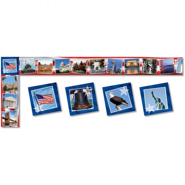North Star Teacher Resources All Around the Board Trimmer, Historical America