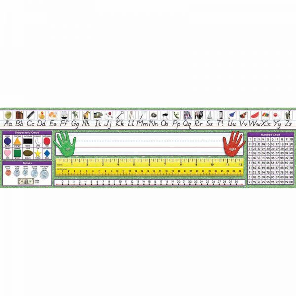 North Star Teacher Resources Modern Manuscript Primary Desk Plates, 19" x 5", Pack of 36