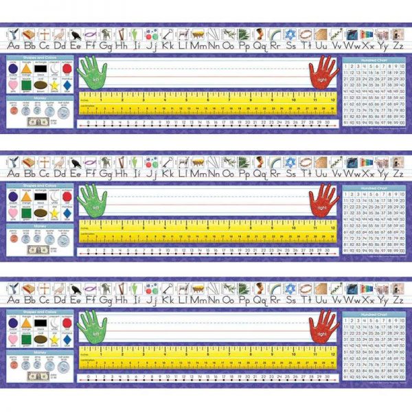 North Star Teacher Resources Christian Primary Traditional Manuscript Desk Plates, 36 Per Pack, 3 Packs