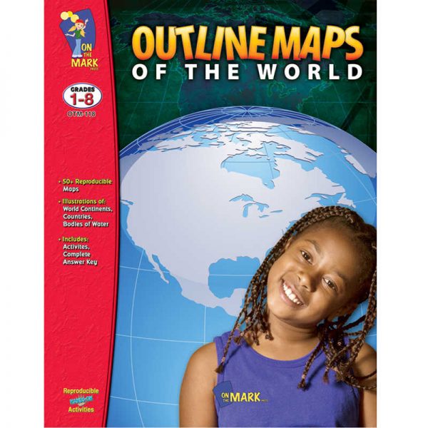 On the Mark Press Outline Maps of the World, Grades 1-8