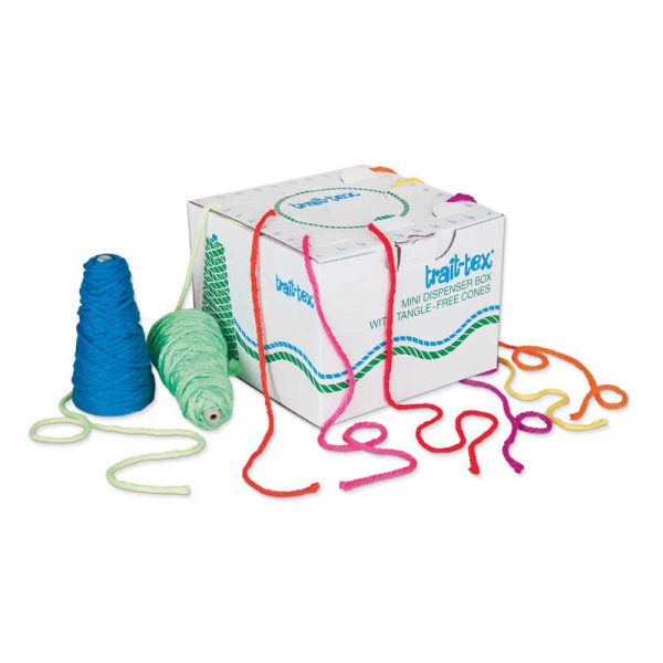 Trait-tex® Mini Neon Yarn Dispenser, Neon Colors, 2 oz., 9 Cones