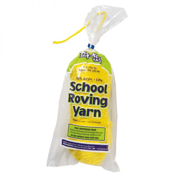 Trait-tex® 3-Ply School Roving Yarn Skein, Yellow, 8 oz., 150 Yards
