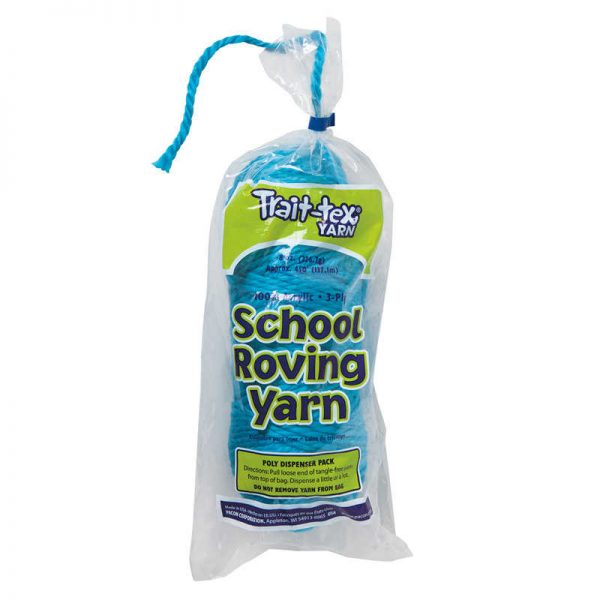 Trait-tex® 3-Ply School Roving Yarn Skein, Light Blue, 8 oz., 150 Yards