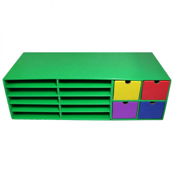 Classroom Keepers® Crafts Keeper, Green, 9-3/8"H x 30"W x 12-1/2"D