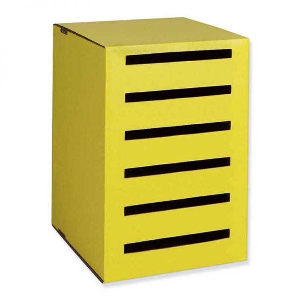 Classroom Keepers® Homework Collector, Yellow, 17-15/16"H x 12-3/16"W x 13-11/16"D