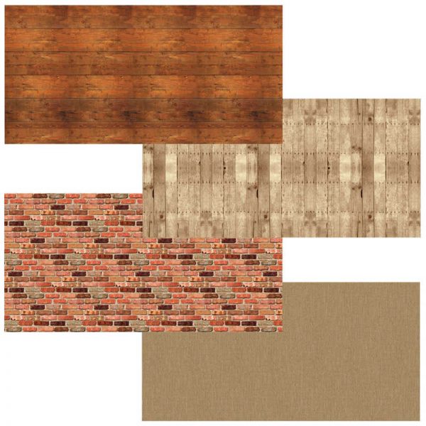 Fadeless® Bulletin Board Art Paper, Rustic Assortment, 48" x 12', 4 Rolls