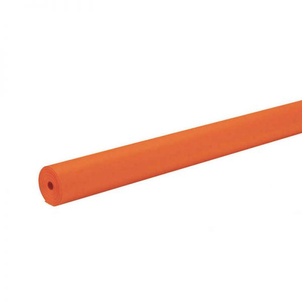 Rainbow® Colored Kraft Duo-Finish® Paper, Orange, 48" x 200', 1 Roll
