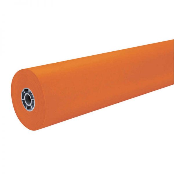 ArtKraft® Duo-Finish® Paper, Orange, 36" x 500', 1 Roll