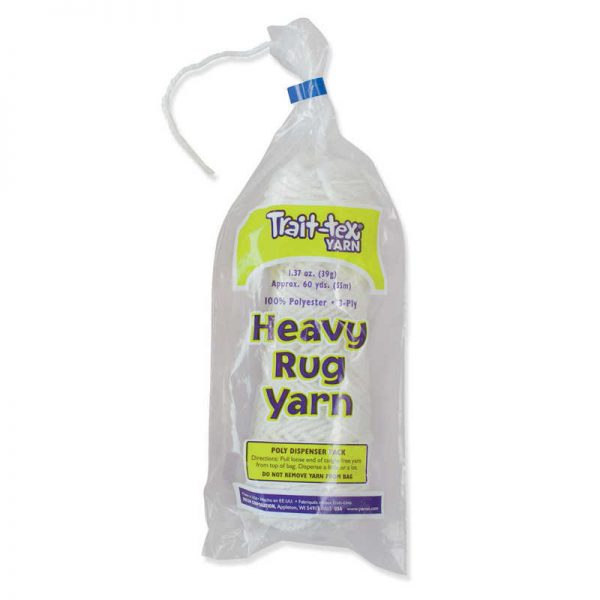 Trait-tex® Heavy Rug Yarn, White, 1.37 oz., 60 Yards
