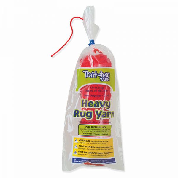 Trait-tex® Heavy Rug Yarn, Red, 1.37 oz., 60 Yards