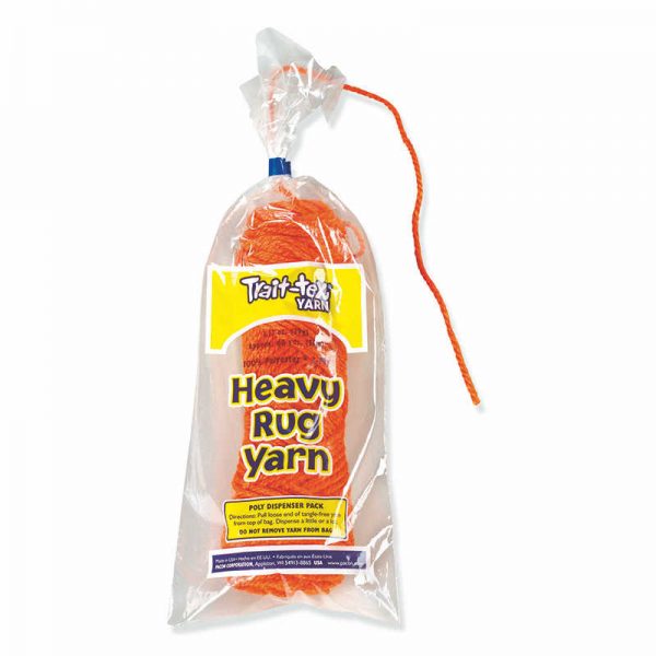 Trait-tex® Heavy Rug Yarn, Pumpkin, 1.37 oz., 60 Yards