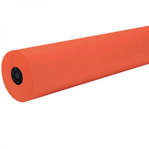 Tru-Ray® Art Paper Roll, Orange, 36" x 500', 1 Roll