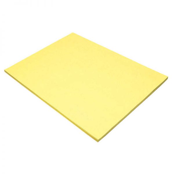 Tru-Ray® Construction Paper, Light Yellow, 18" x 24", 50 Sheets