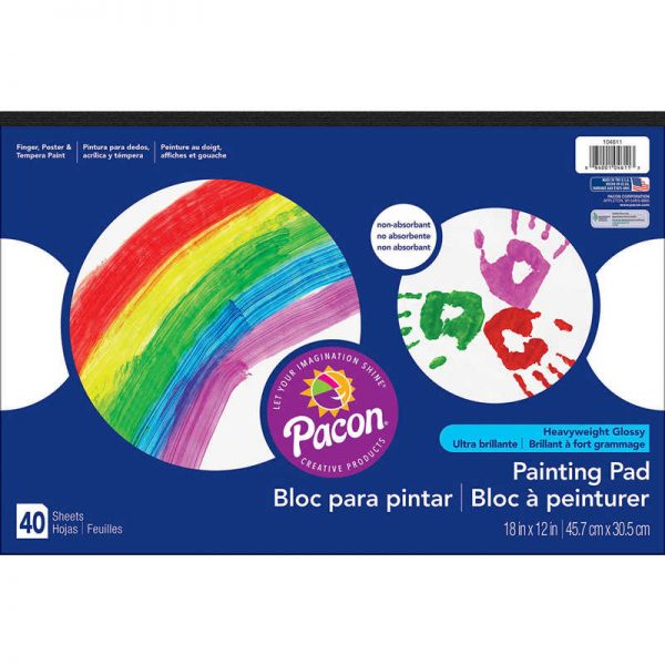 Art Street® Painting Paper Pad, White, 18" x 12", 40 Sheets