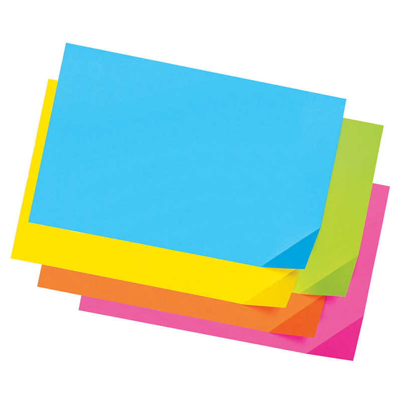 Pacon® Super Bright Assorted Tagboard, 5 Super Bright Assorted Colors, 12" x 18", 100 Sheets