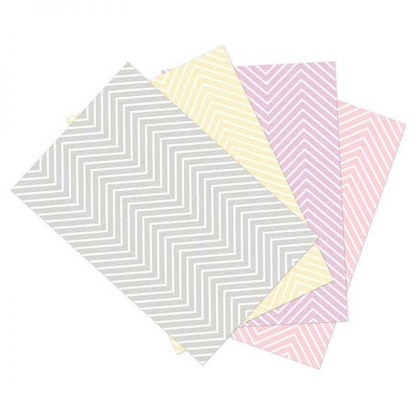 Ella Bella® Photography Backdrop Paper, Assorted Chevron (1 ea.: Gray, Pink, Lavender & Yellow), 48" x 12', 4 Rolls