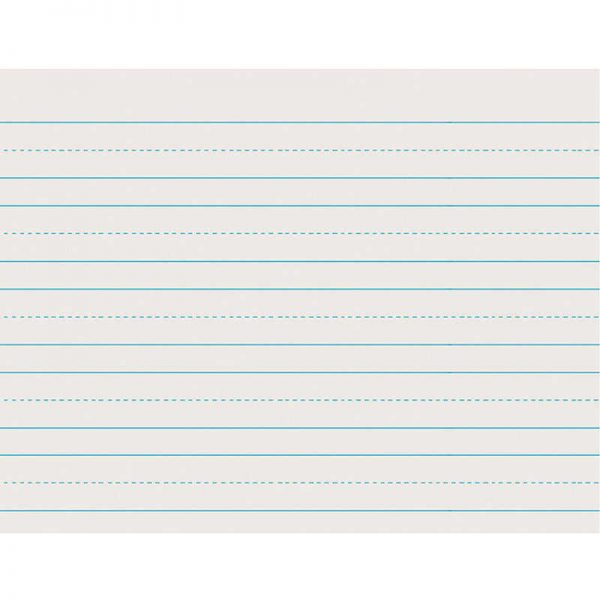Pacon® Newsprint Handwriting Paper, Skip-A-Line, Grade 1, 1" x 1/2" x 1/2" Ruled Long, 11" x 8-1/2", 500 Sheets