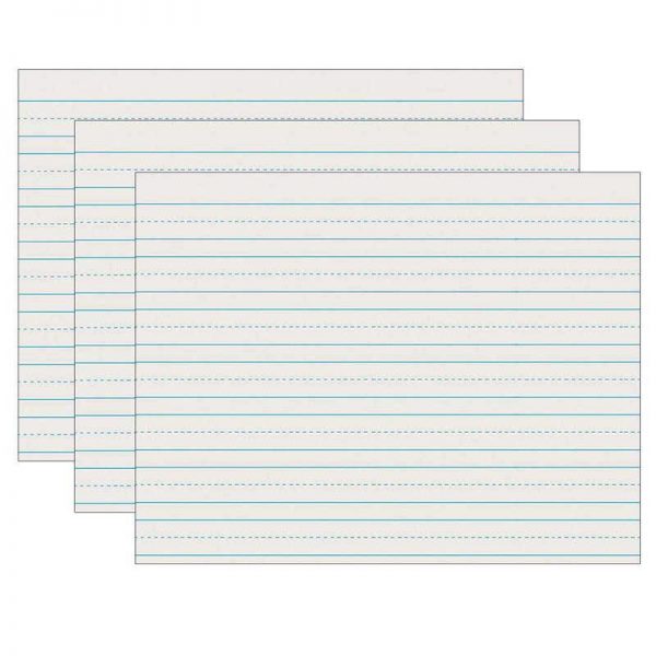 Pacon® Newsprint Handwriting Paper, Skip-A-Line, Grade 2, 3/4" x 3/8" x 3/8" Ruled Long, 11" x 8-1/2", 500 Sheets Per Pack, 3 Packs