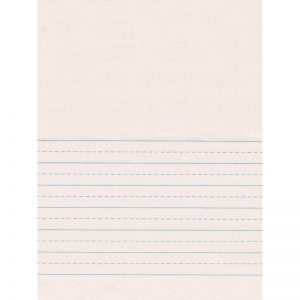 Pacon® Newsprint Handwriting Paper, Picture Story, 7/8" x 7/16" Ruled Short, 9" x 12", 500 Sheets Per Pack, 2 Packs