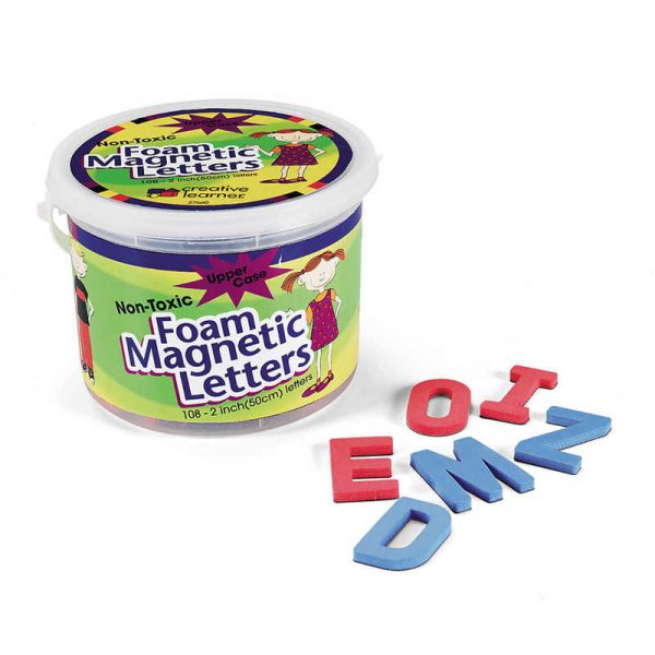 Pacon® Magnetic Foam Letters, Uppercase, Red Vowels & Blue Consonants, 2", 108 Letters