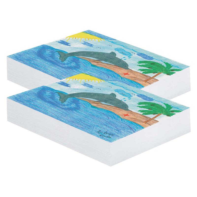 Carta Giornale Bianco Da 500 Fogli – Perfetta Per Scuola, Disegno E Matematica – Formato 21,6 X 27,9 Cm - 2