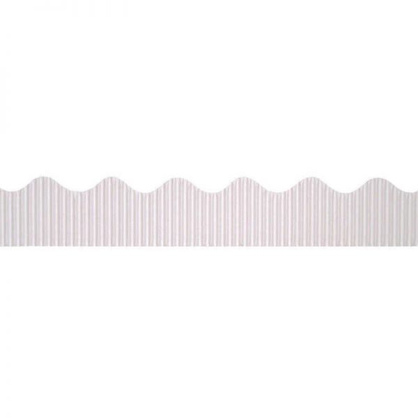 Bordette® Decorative Border, White, 2-1/4" x 50', 1 Roll