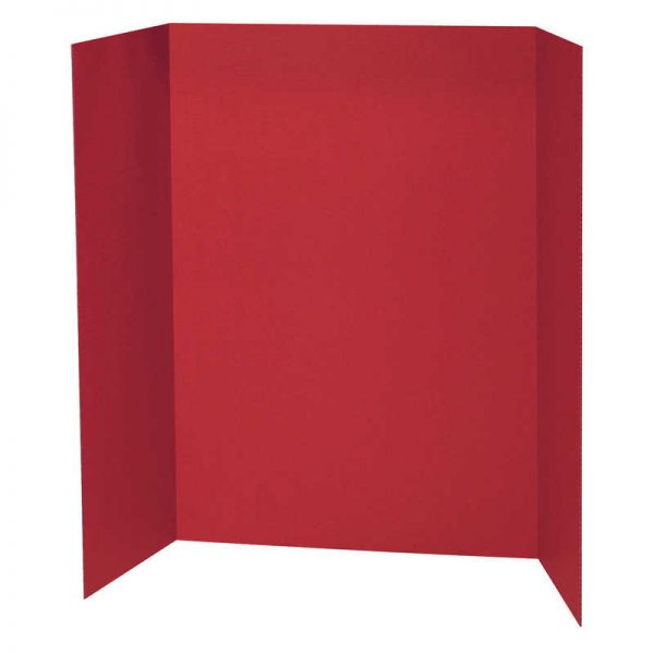 Pacon® Presentation Board, Red, Single Wall, 48" x 36", 1 Board