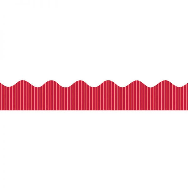 Bordette® Decorative Border, Metallic, Red, 2-1/4" x 25', 1 Roll