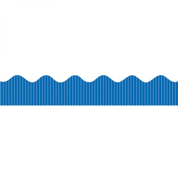 Bordette® Decorative Border, Metallic, Blue, 2-1/4" x 25', 1 Roll