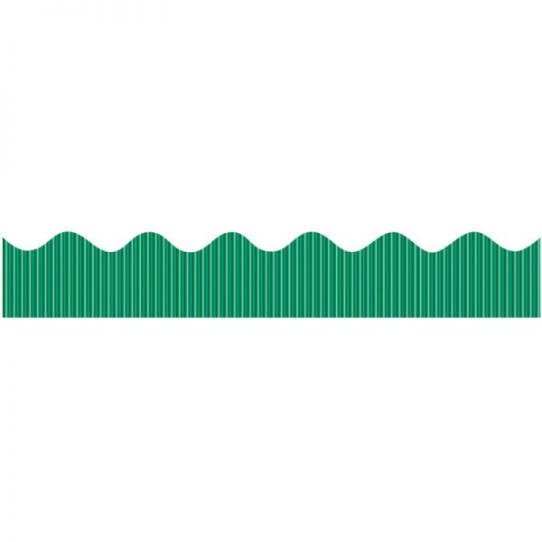Bordette® Decorative Border, Metallic, Green, 2-1/4" x 25', 1 Roll
